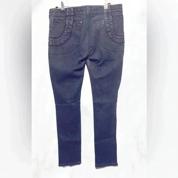 Stella McCartney x H&M med wash ankle zip low rise Zipper Pocket Skinny Jeans  6 - Picture 3 of 6